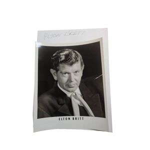 Elton Britt Vintage 40s Western Ballad Music Singer 8x10 Press Photo Headshot
